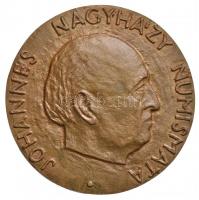 Jeckel Ferenc (1950-2012) 1969. &quot;Nagyházi János numizmatikus / Debrecen 1969&quot; Br emlékérem (90mm) T:2 Hungary 1969. &quot;Johannes Nagyházy Numismata / Anno Domini MCMLXIX Debrecenienzis&quot; Br commemorative medal (90mm) C:XF