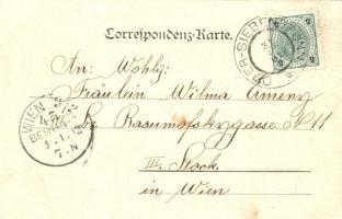 Obersiebenbrunn, Schloss, Schule, Lusthaus, Forthaus / castle, school, spa, fort house; Verlag H. He...