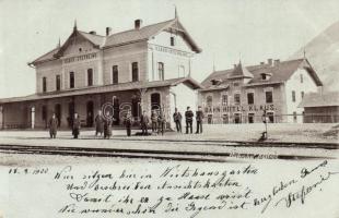 Klaus, Steyrling; Bahnhof, Bahn Hotel Klaus / railway station, railway hotel, photo (EK)