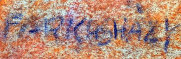 Farkasházy jelzéssel: Cölöpök. Pasztell, papír, 30×19 cm