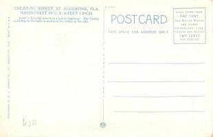 St. Augustine, Treasury Street the narrowest street