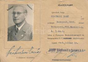 1945 "Pannonia" Báránybőrnemesítő- és Kereskedelmi R.-T. (Ujpest, Váci -út 44-48)fényképes...