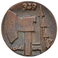 Csúcs Ferenc (1905-1999) 1939. "Botond vitéz" Br emlékérem (45mm) T:1-
Hungary 1939. &quo...