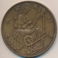 Csúcs Viktória (1934-) DN "Sárköz" Br emlékérem (60mm) T:2 apró ph