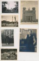 cca 1920-50 Vegyes családi fotók néhány korabeli budapesti fényképpel, cca 50, vegyes méretben
