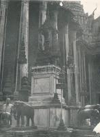 Ázsiai épületek, szobrok, 6 db jelzetlen fotó, 18x24 cm