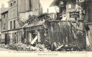 Verdun, Coiffeur / Ruins of the Central Hotel, during the war, hairdresser (EK)