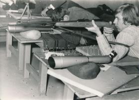 Céllövészet, 3 db jelzetlen fotó, 13x18 cm