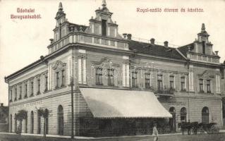 Beregszász, Berehove; Royal szálló, étterem és kávéház, Polgári vendéglő / hotel, restaurant (EK)
