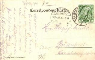 Vienna, Wien I. Restaurant J. Prohaska, Täglich Damenkapelle / restaurant, interior, Daily Ladies Or...