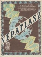 Népatlasz. Kész.: Kogutowicz Károly. Bp., 1943, M. Kir. Honvéd Térképészeti Intézet. Papírkötésben, jó állapotban, 10 p.