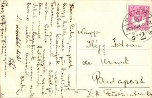 Italian art postcard, Clown couple, Ballerini & Fratini 224. s: Chiostri