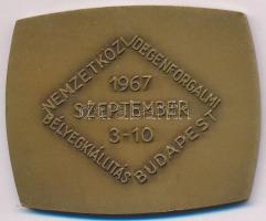 1967. "Nemzetközi Idegenforgalmi Bélyegkiállítás Budapest 1967. Szeptember 3-10" Br emlékp...