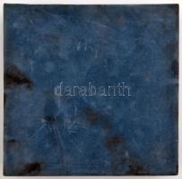 DN "Ráskai Lea és Kossuth Zsuzsa" kék színű, akasztható porcelán plakett dísztokban (125mm...