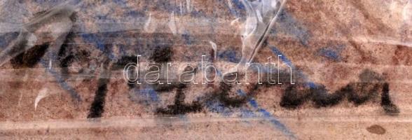 Papp jelzéssel: Kilátás a utcára. Pasztell, karton, 46×60 cm