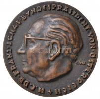 Csúcs Ferenc (1905-1999) 1970. &quot;Franz Jonas budapesti látogatása emlékére&quot; Br emlékérem. &quot;H.C.DR. FRANZ JONAS BVNDESPRäSIDENT VON ÖSTERREICH / ANDENKEN AN DEN BESVCH IM NATIONAL MVSEVM / 1970 JVN 16 BVDAPEST - LÁTOATGÁSA EMLÉKÉRE&quot; Br emlékérem (70mm) T:1- Hungary 1970. &quot;Visit of Franz Jonas in Budapest&quot; Br commemorative medallion. Sign.: Ferenc Csúcs (70mm) C:AU