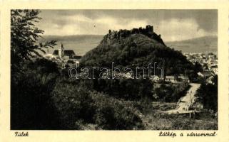 Fülek, Filakovo; városkép a vár romjaival / town-view with castle ruins