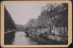 cca 1900 Heerengracht (Amszterdam)keményhátú fotó R.-J.D., sarkok hibásak, 11x17cm