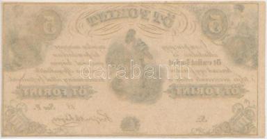 1852. 5Ft "Kossuth bankó" kitöltetlen "F" sorozat T:I-
Hungary 1852. 5 Forint w...