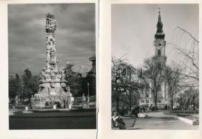 cca 1950-1960 Kecskeméti életképek, 2 db fotó, 19x15 cm