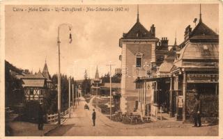 Újtátrafüred, utca, Kertész Tódor tátrai emléktárgyak üzlete / street, shops (EM)