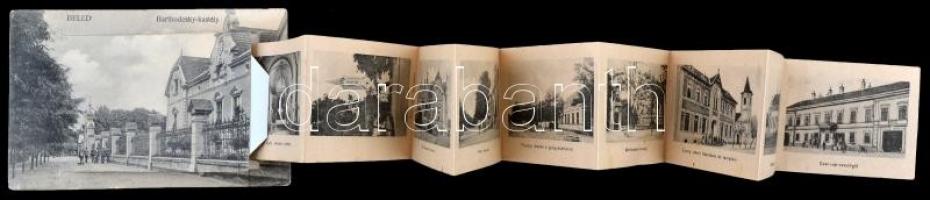 Beled, Barthodesky kastély, kinyitható leporelló képeslap