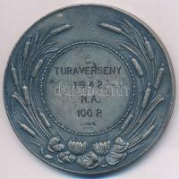 Berán Lajos (1882-1943) 1926. "Magyar Evezős Szövetség" ezüstözött fém díjérem "BERÁN...