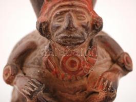 XIX. sz. Nepáli áldozati edény. Mázas kerámia / XIXth century Nepal, sacrifice bowl. Made of ceramic...