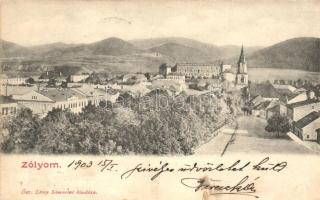 Zólyom, Zvolen; látkép, Özv. Löwy Sámuelné kiadása / town-view (r)