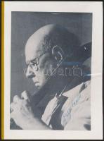 Pablo Casals (1876-1973) csellóvirtuóz, komponista saját kézzel aláírt képe / Autpgraph signed photo of Pablo Casals chello virtuose.