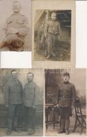 cca 1900-1930 8 db különféle katonai portréfotó, egy részük hátulján feliratozva, különböző méretben