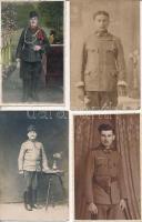 cca 1900-1930 8 db különféle katonai portréfotó, egy részük hátulján feliratozva, különböző méretben