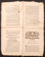 1730 Sonntags Nachrichten 8 oldalas svájci napilap. / Swiss daily newspaper. 8p.