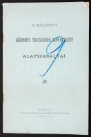 A Budapesti Központi Tejcsarnok Szövetkezet alapszabályai. Bp., 1901. Schlesinger. 18p. Hozzá tartozó zománcozott jelvénnyel.