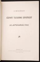 A Budapesti Központi Tejcsarnok Szövetkezet alapszabályai. Bp., 1901. Schlesinger. 18p. Hozzá tartoz...