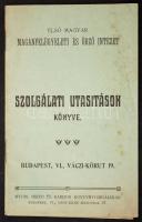 Első Magyar Magánfelügyeleti és Őrző Intézet szolgálati utasítások könyve. Bp., 15p.