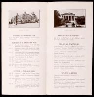 1930 A Milanoi Olasz Automobil club látogatásának programmja. Kétnyelvű füzet és nyomatatvány / 1930...