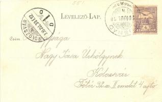 Tusnádfürdő, Baile Tusnad; Szálloda a Három Huszárhoz, utca; Bogdán D. fényképész / hotel, street