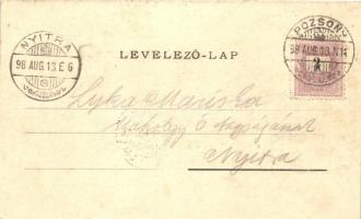 1898 Pozsony, Pressburg, Bratislava; Vaskút-fürdő, Weber I. vendéglője, K. Körper fotója / restauran...