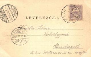 Lőcse, Leutschau, Levoca; Főgimnázium, templom; kiadja Latzin János / grammar school, schurch