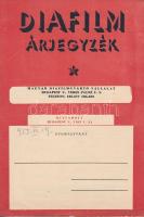 1955, 1960 Bp.V., Magyar Diafilmgyártó Vállalat diafilm árjegyzéke, 2 db