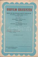 1955, 1960 Bp.V., Magyar Diafilmgyártó Vállalat diafilm árjegyzéke, 2 db