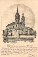Sasvár, Sastín; Mária búcsújáró templom, kiadja Emanuel J. / church (EK)