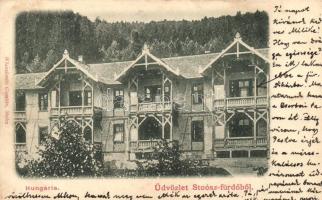 Stósz-fürdő, Kupele Stós; Hungária, kiadja Wlaszlovits Gusztáv / hotel (EK)