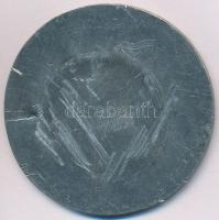 ~1960-1970. "Bányász lámpával" egyoldalas fém érem (59,5mm) T:2 ph