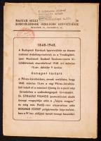 1948 A Budapesti Kávésok Ipartestületének ünnepi üléséről tudósító nyomtatvány 16p.