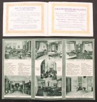 cca 1920-1940 4 db budapesti szálloda képes prospektusa / Picture booklet of 4 Budapest hotels