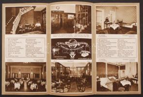 cca 1920-1940 4 db budapesti szálloda képes prospektusa / Picture booklet of 4 Budapest hotels
