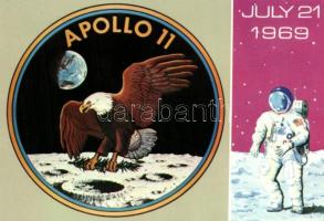 5 db MODERN motívum képeslap, űrhajózás / 5 modern motive postcards, space program