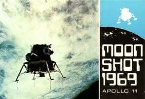 5 db MODERN motívum képeslap, űrhajózás / 5 modern motive postcards, space program